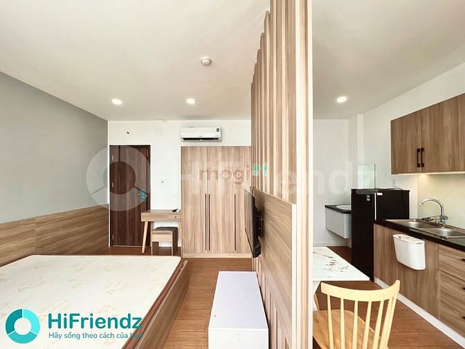 Hình ảnh Studio_BAN CÔNG_Full nội thất gỗ cao cấp_45m2_chợ Tân Định_Hồ con rùa
