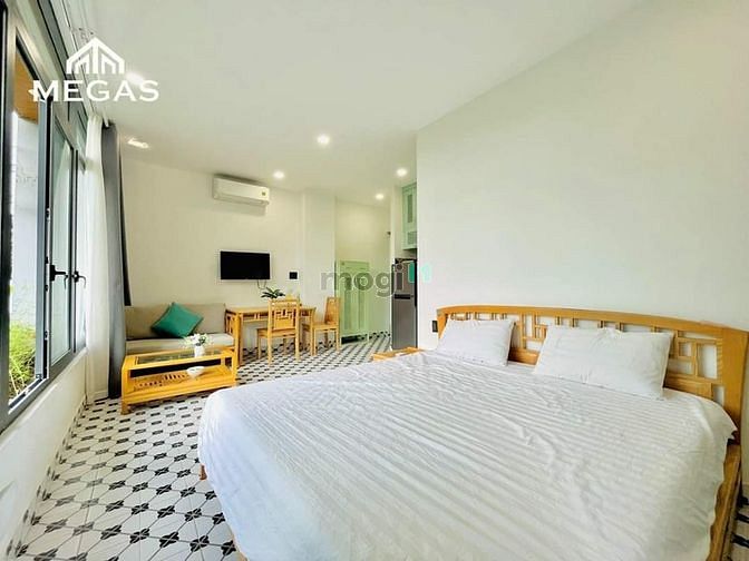 Hình ảnh Căn Hộ Studio Ban Công Full NT Indochine Ngay Khu Biệt Thự Trần Não Q2