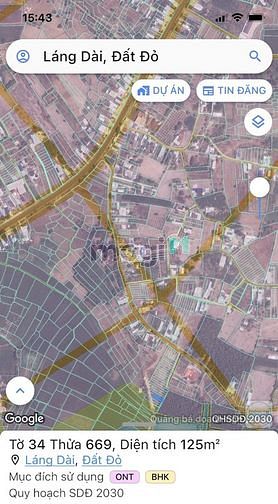 Hình ảnh Bán 180m2 đất thổ cư gần UBND xã Láng Dài - Cách QL55 chỉ 500m. Có sổ