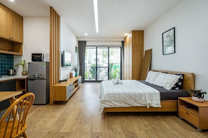 Hình ảnh ✅ Mb6623 nạp rút nhanh chóng Cao Cấp_Dạng Studio_40m2_Ban Công Sân Vườn_gần Ngô Tất Tố ✅