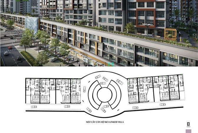 Hình ảnh Cho thuê căn Sky-Linked Villa 167m2,cam kết giá tốt nhất chỉ 21Tr