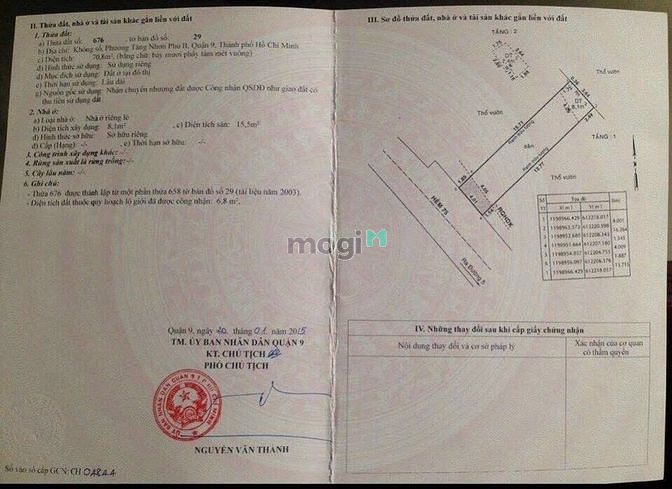 Hình ảnh Bán đất hẻm 75 đường  trương văn hải.P tăng nhơn phú B. Q9