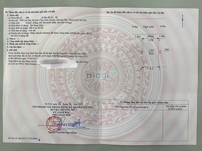 Hình ảnh Đất kinh doanh an phú, 30,6 m2 mt 4,2m - view hồ chúc sơn, chương mỹ