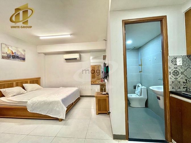 Hình ảnh Studio full nội thất cửa sổ, ban công lớn gần Vincom TTC