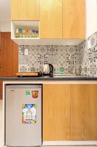 Hình ảnh Studio full nội thất cửa sổ, ban công lớn gần Vincom TTC