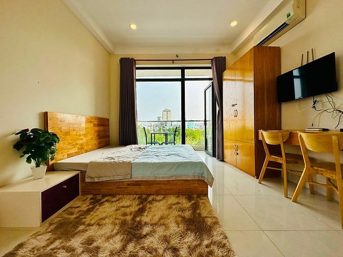 Hình ảnh Tôn thất thuyết Q4 ngay cầu Kênh Tẻ ban công lớn