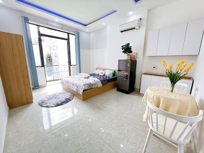 Hình ảnh Cho thuê căn studio ban công siêu xinh đầy đủ nội thất Bình Thạnh