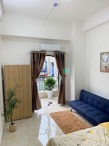 Hình ảnh Phòng trọ studio Ban công Full Nội thất mặt tiền đường Nguyễn Xí