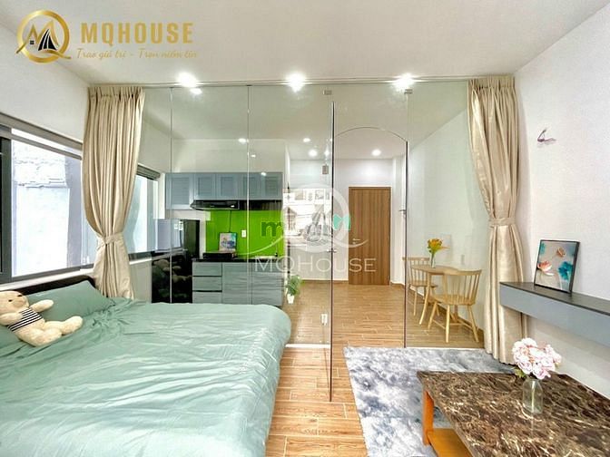 Hình ảnh Căn Hộ Dịch Vụ Cao Cấp - Tách Bếp - 1PN - Khu Sân Bay