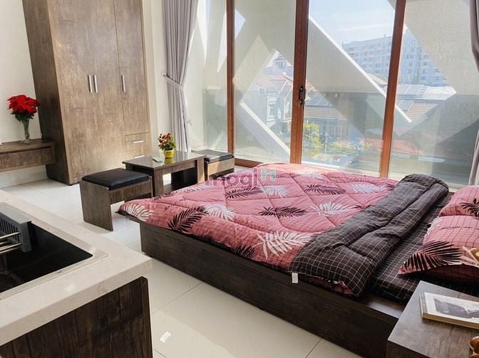 Hình ảnh 🆗 Studio full nội thất ban công, cửa sổ gần Vincom Trần Trọng Cung,..