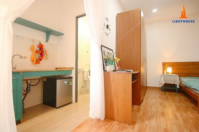 Hình ảnh Cho Thuê Studio Cao Cấp Full Nội Thất Có Ban Công 35m2 Gần Sân Bay