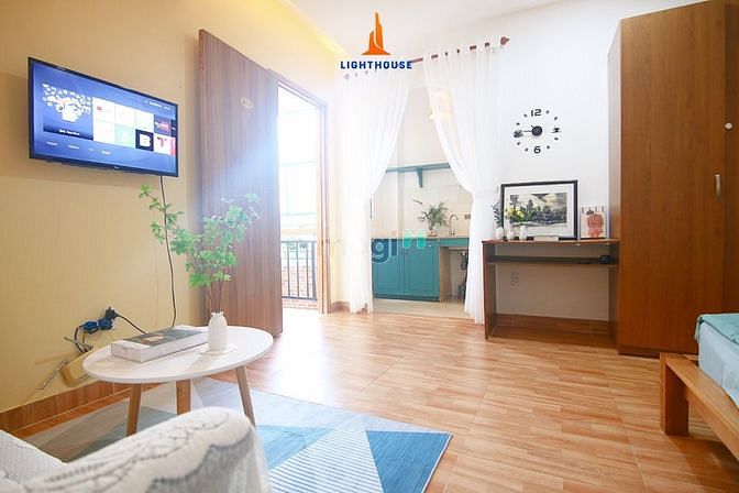 Hình ảnh Cho Thuê Studio Cao Cấp Full Nội Thất Có Ban Công 35m2 Gần Sân Bay