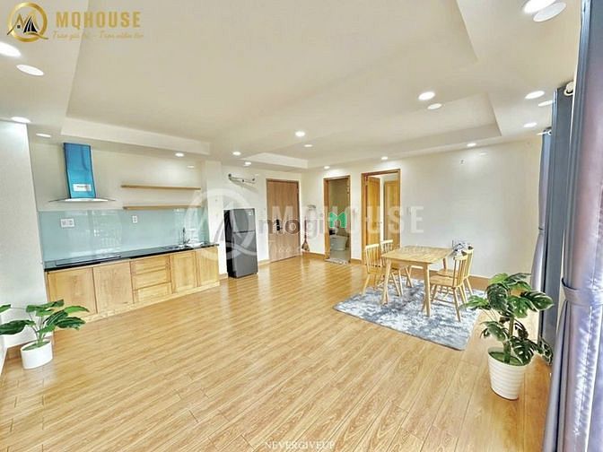 Hình ảnh Cho thuê chưng cư mini 2 phòng ngủ rộng 60M2 full nội thất gỗ 100%