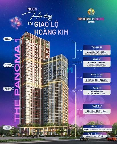 Hình ảnh Dự án Sun Cosmo Residence Trang Chủ MB66.COM / Đăng Ký Tặng 66K Panoma 2 - giá trị thực tế, vị trí