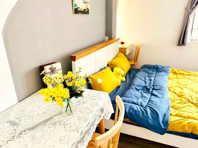 Hình ảnh Cho Thuê Căn Hộ 1PN Full Nội Thất Tách Bếp Máy Giặt Riêng Tân Bình