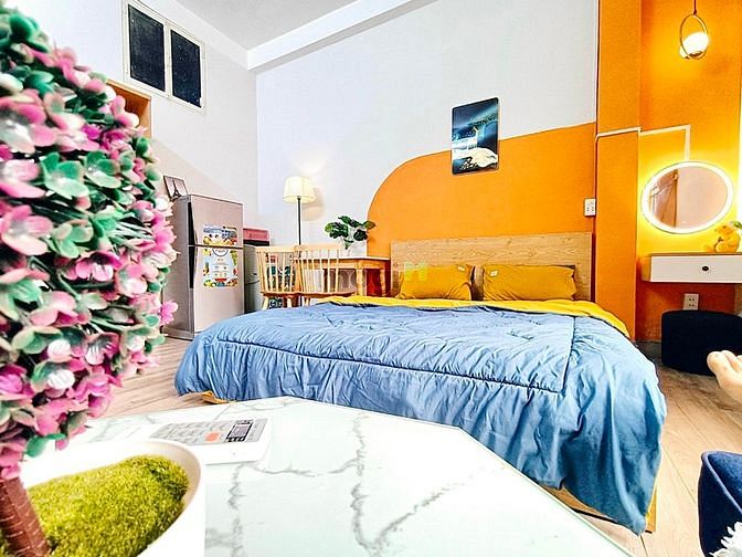 Hình ảnh Cho Thuê Căn Hộ 1PN Full Nội Thất Tách Bếp Máy Giặt Riêng Tân Bình