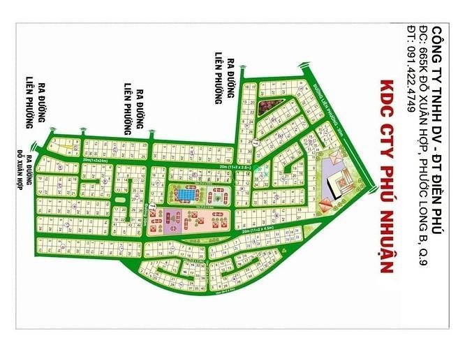Hình ảnh Bán đất biệt thự Dự án Phú Nhuận Quận 9 – Tp.Thủ Đức