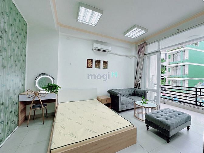 Hình ảnh Cho thuê căn studio tách bếp- Full nội thất- ban công- Ngay bạch đằng