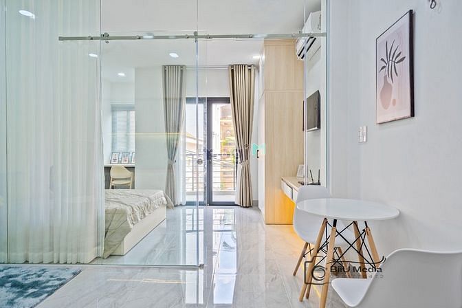 Hình ảnh 🐸 Cho Thuê Studio Vách Kính Máy Giặt Riêng + Gần Chợ Bà Chiểu Bancoln
