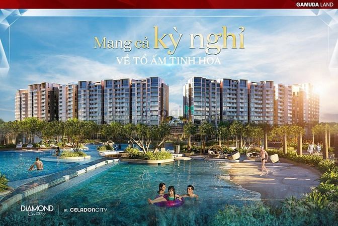 Hình ảnh Diamond Centery 3PN TT 15% ký HĐMB - Giá CĐT Celadon City - View biển