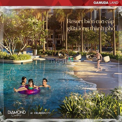 Hình ảnh Diamond Centery 3PN TT 15% ký HĐMB - Giá CĐT Celadon City - View biển