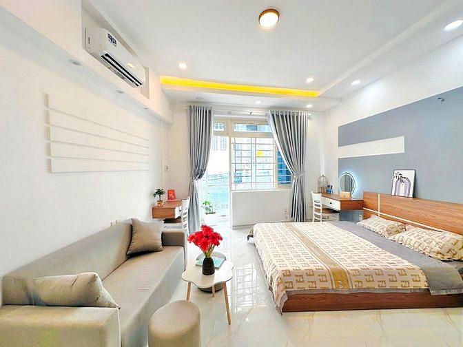 Hình ảnh Khai Trương Căn Hộ Mới 100% Ban Công Bự Full Nội Thất Phan Văn Trị