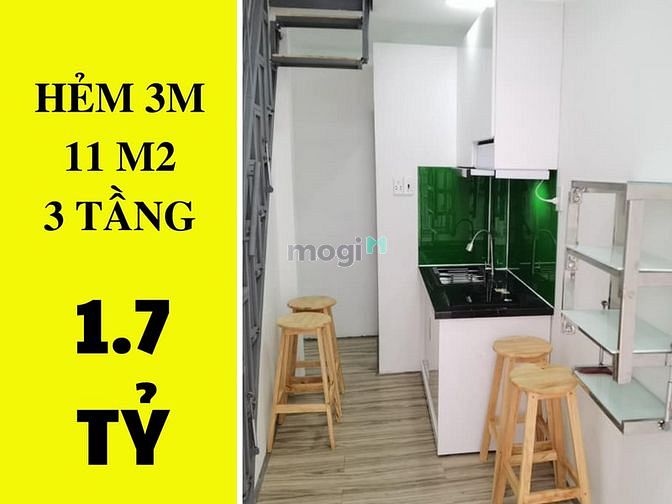 Hình ảnh ✔️ Nhà 1.7 tỷ Phó Đức Chính P.1 Bình Thạnh - 11m2 - 3 tầng.