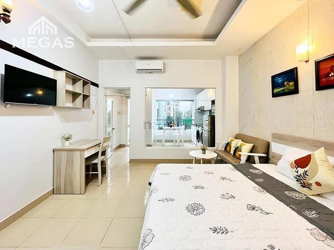 Hình ảnh Khai Trương Căn Hộ Studio Full Nội Thất Ban Công Nằm Ngay Phan Văn Trị