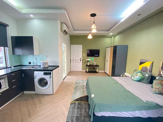 Hình ảnh Studio full nội thất bancon lớn dự án mới- chợ tân định-Lý Chính Thang