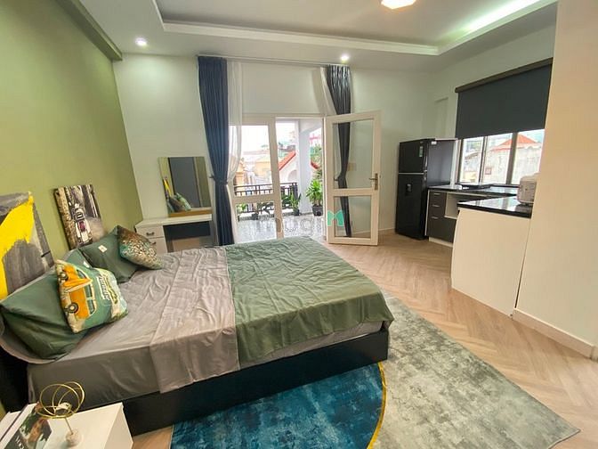 Hình ảnh Studio full nội thất bancon lớn dự án mới- chợ tân định-Lý Chính Thang