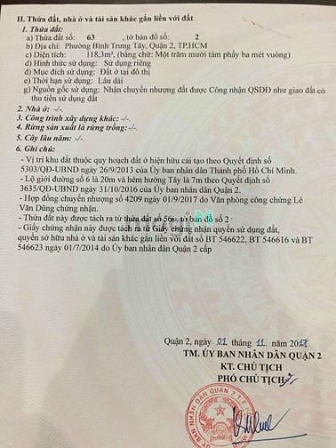 Hình ảnh Bán đất thổ cư lô Góc 2 mặt tiền đường số 6 Bình Trưng Tây Quận 2