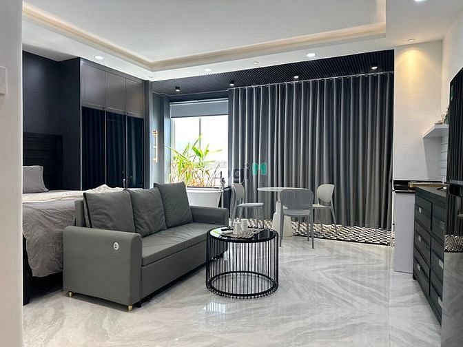 Hình ảnh cho thuê studio có ban công và máy giặt riêng khu K300 Tân Bình