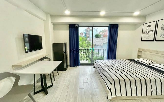 Hình ảnh Studio ban công full nội thất gần bờ kè Kênh Nhiêu Lộc Q3