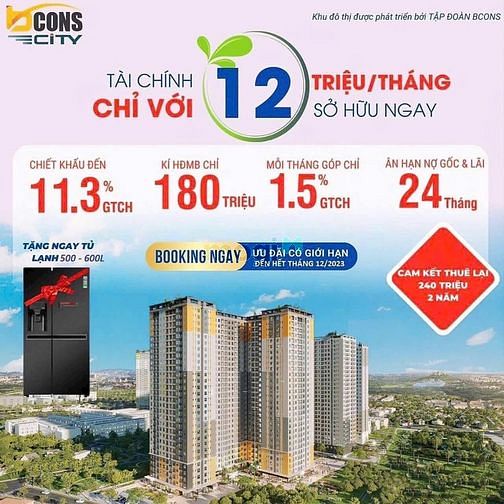Hình ảnh Căn Hộ Đẹp Nhất Trục Phạm Văn Đồng Chỉ Cần Trả Trước Từ 200Tr