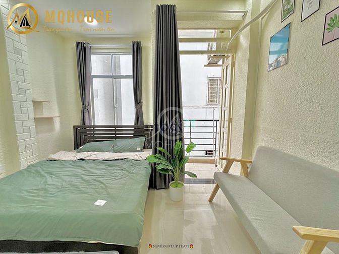 Hình ảnh Căn Hộ 1PN Ban Công Full Nội Thất Máy Giặc Riêng View Võ Văn Kiệt