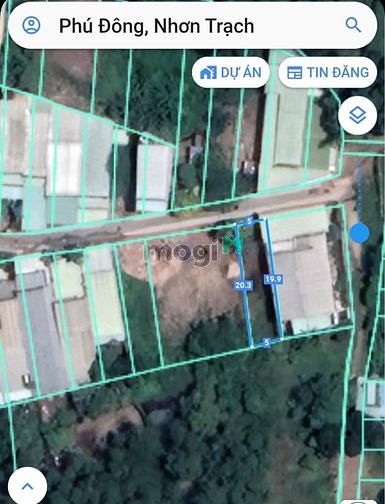 Hình ảnh Bán đất xã Phú Đông #3, đường Trần Văn Trà, Nhơn Trạch, giá 1 tỷ 350