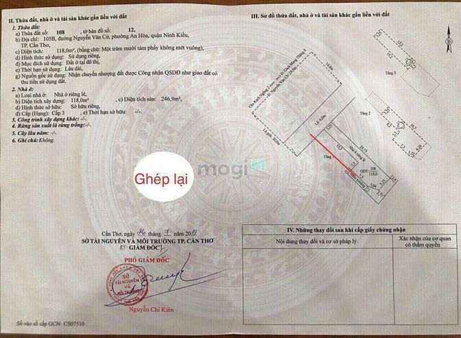 Hình ảnh Nhà rộng rãi góc 2 mặt tiền đường Nguyễn Văn Cừ (lộ 20), Cần Thơ