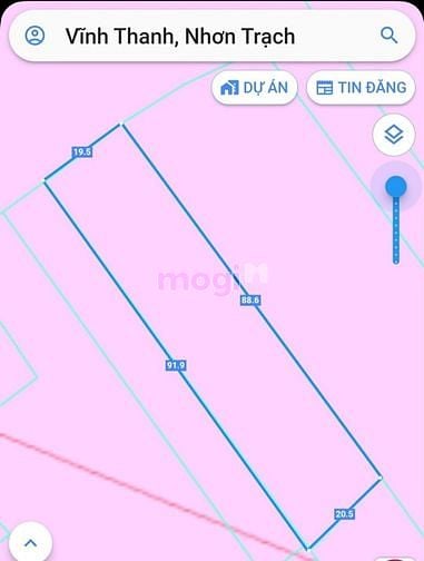 Hình ảnh Bán đất xã Vĩnh Thanh &2, đường Hùng Vương, 1787m2, giá 380tr