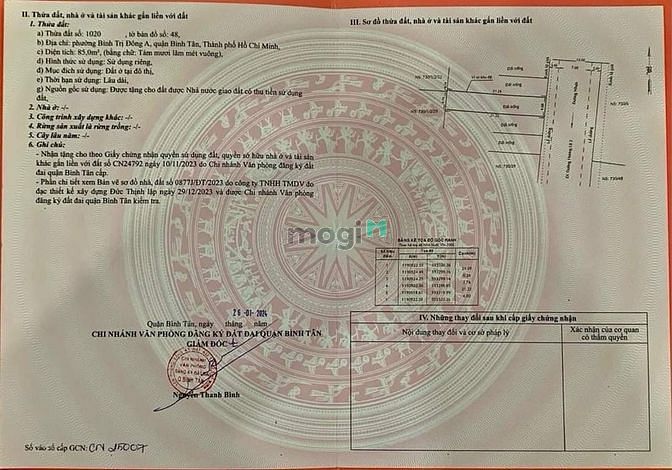 Hình ảnh Đất Mặt tiền 413 Lê Văn Quới 4x22 full thổ cư, P. BTĐA, Bình Tân