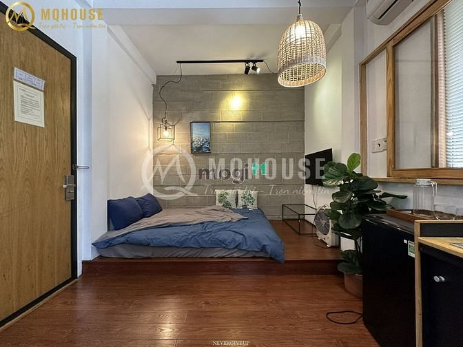 Hình ảnh 🔴 Mb6623 nạp rút nhanh chóng 1PN/ Studio Ban công_máy giặt riêng_Phó Đức Chính_Cầu Bông