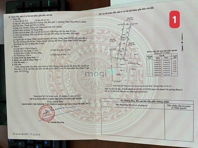 Hình ảnh Bán đất hẻm 20 đường 160 Lã Xuân Oai , Quận 9 - 88m2 hướng Nam