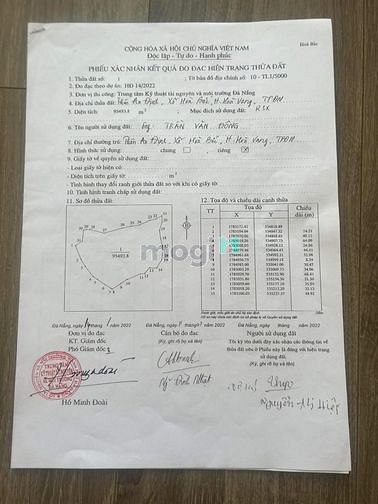 Hình ảnh Bán 9.5HA đất rẫy tại xã Hòa Bắc, Đà Nẵng, 4.9 tỷ TL