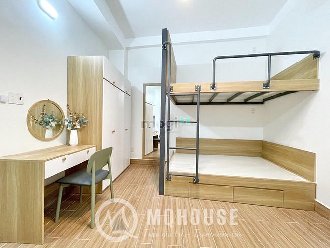 Hình ảnh Studio ban công 40m2, duplex sân vườn full nội thất cao cấp, hiện đại