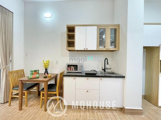 Hình ảnh Studio ban công 40m2, duplex sân vườn full nội thất cao cấp, hiện đại