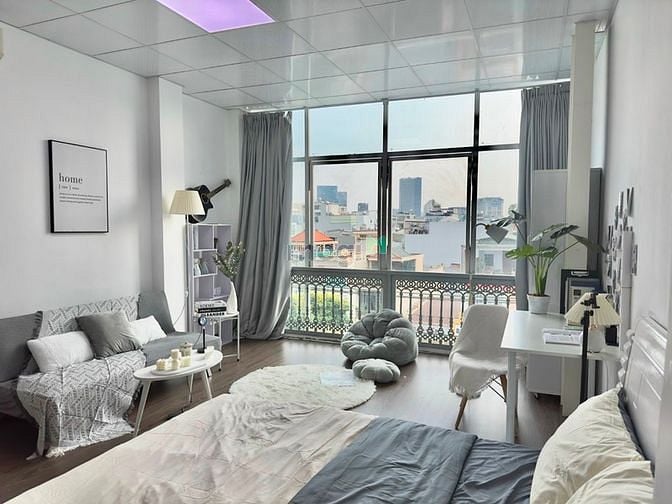 Hình ảnh Studio view thoáng, cửa sổ gần Lotte Quận 7