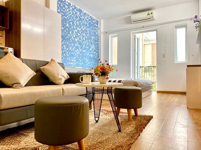 Hình ảnh Studio ban công, 40m2 full NT. Mặt tiền đường, view cực chill