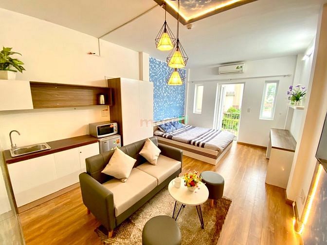 Hình ảnh Studio ban công, 40m2 full NT. Mặt tiền đường, view cực chill