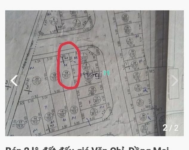 Hình ảnh Bán mảnh đất Văn Chỉ- Đồng Mai- Hà Đông