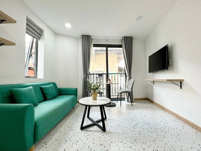 Hình ảnh Căn 1PN đầy đủ nội thất- bancon rộng- gần chợ tân định
