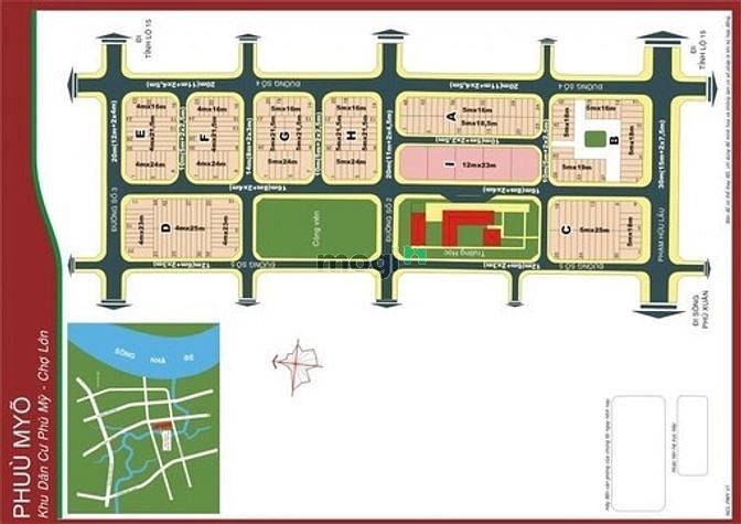 Hình ảnh Bán 92,5m2 đất mặt tiền đ.số KDC Phú Mỹ ngay chợ lớn nhỉnh 3 tỷ 3 rất